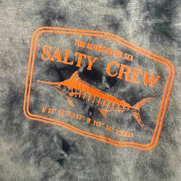 Men's SALTY CREW Tie-Dye Logo T-Shirt Size Medium Premium Cotton - Picture 2 of 5